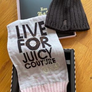 Juicy hat and scarf 2 piece set